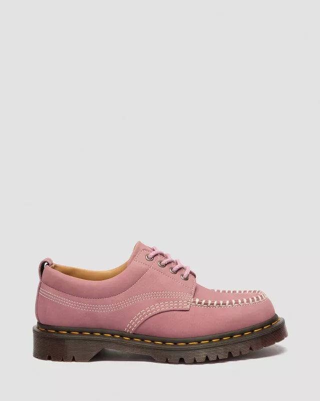 Dr. Martens Lowell Nubuck Moc Toe Shoe in Dusty Rose