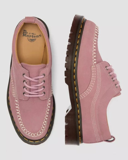 Dr. Martens Lowell Nubuck Moc Toe Shoe in Dusty Rose