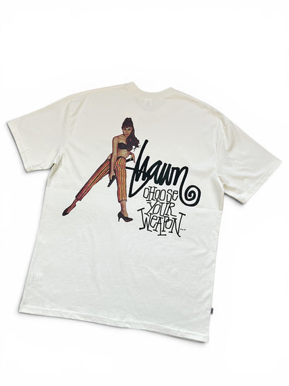 S Double Choose Your Weapon T-Shirt White