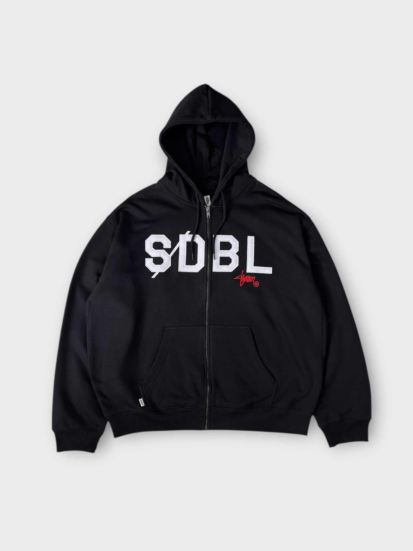 S Double Zip Through Hoodie