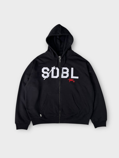 S Double Zip Through Hoodie