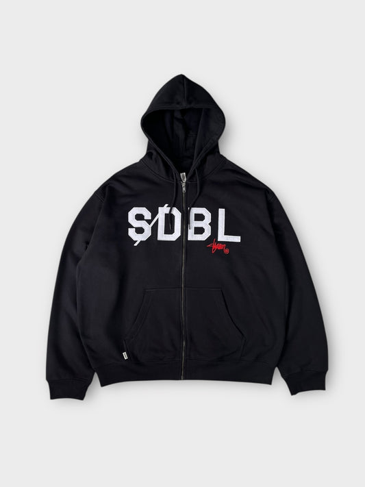 S Double Zip Through Hoodie