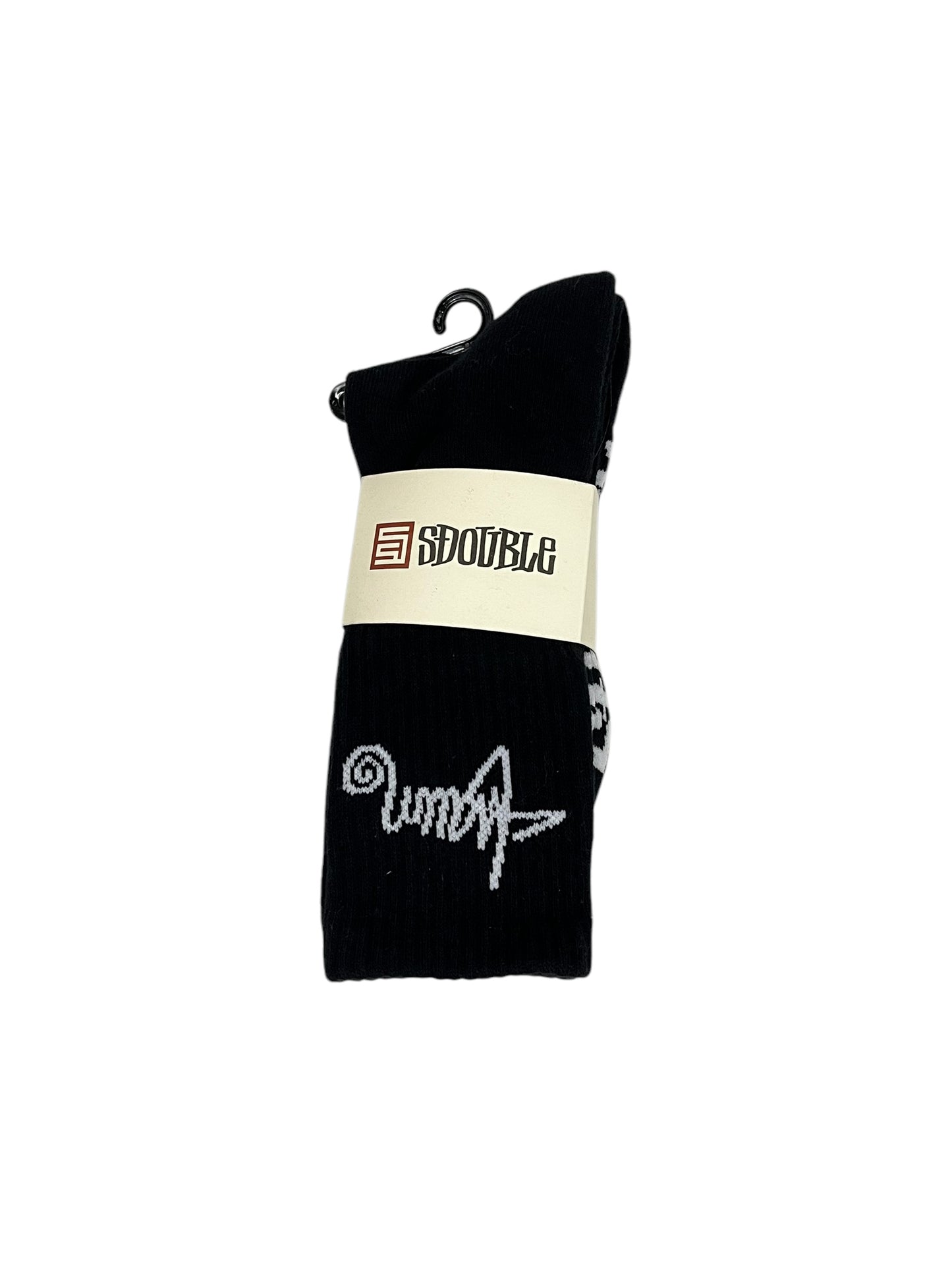 S Double Black Socks 3 Pack
