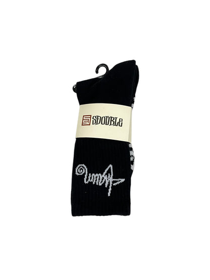 S Double Black Socks 3 Pack
