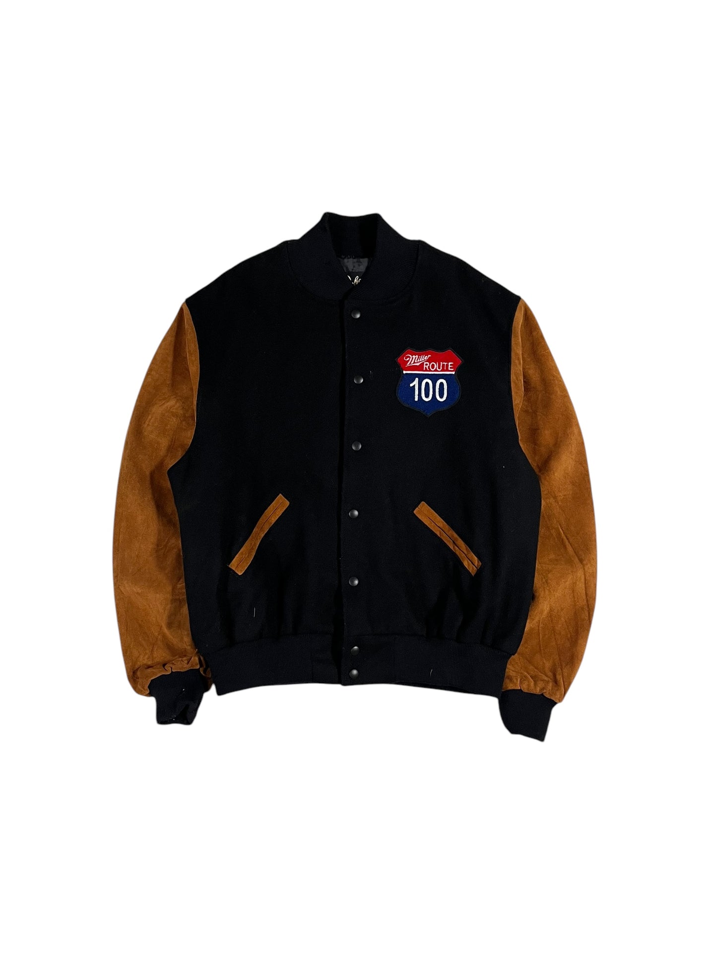 Vintage Miller Beer Wool Varsity Jacket (XL)