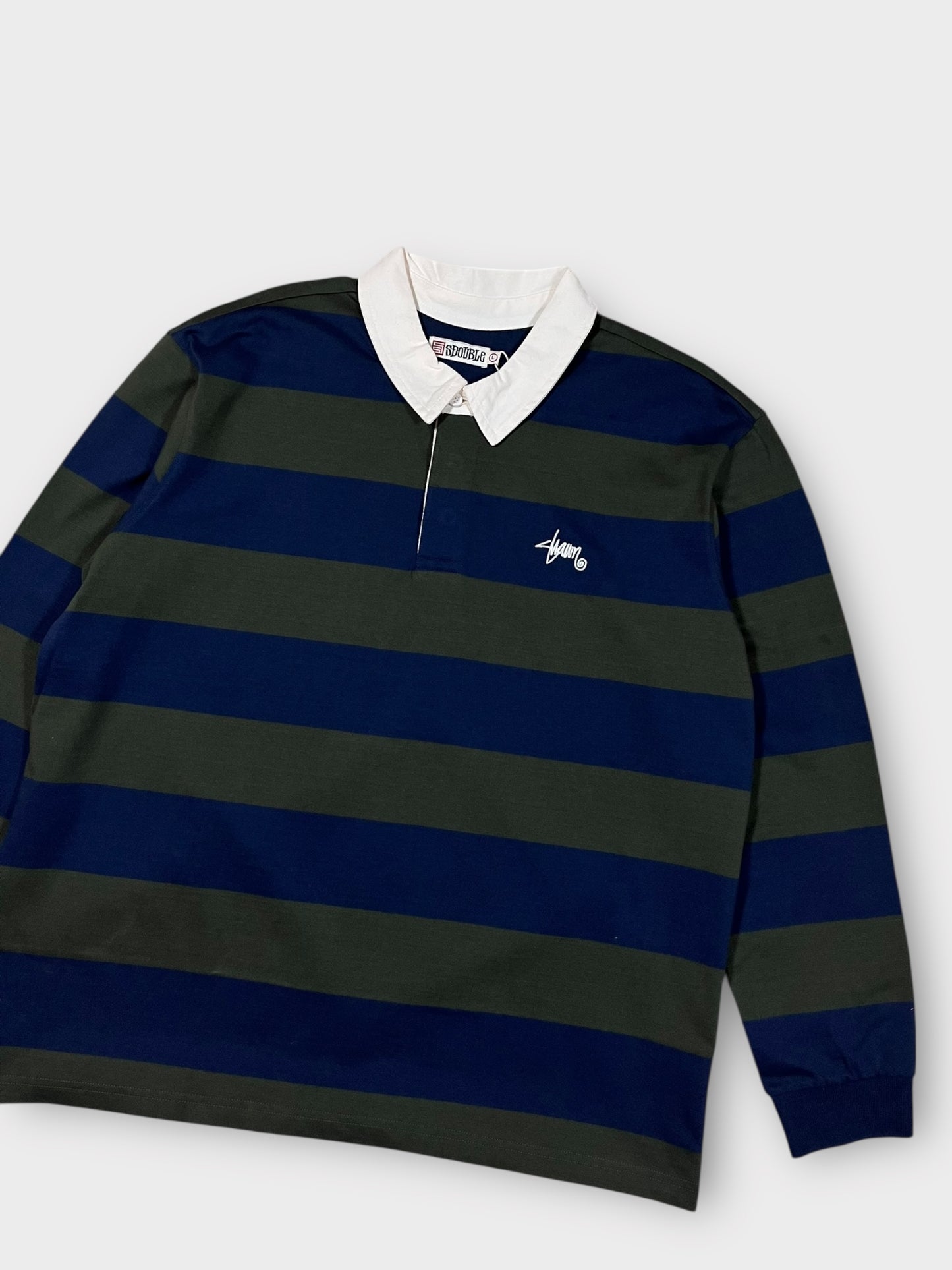 S Double Stripe Rugby Shirt