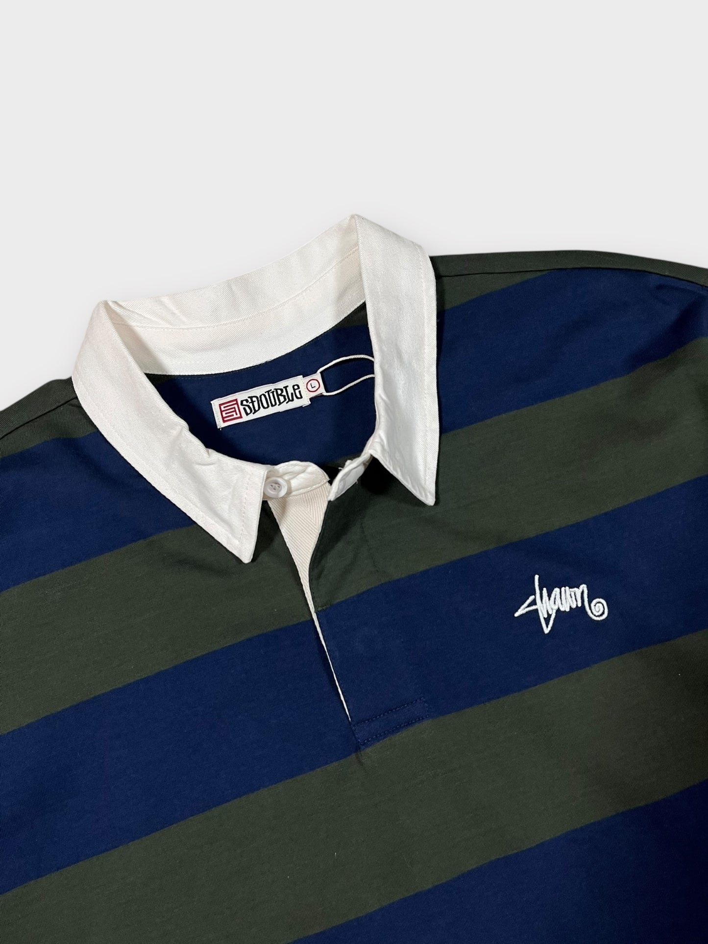 S Double Stripe Rugby Shirt