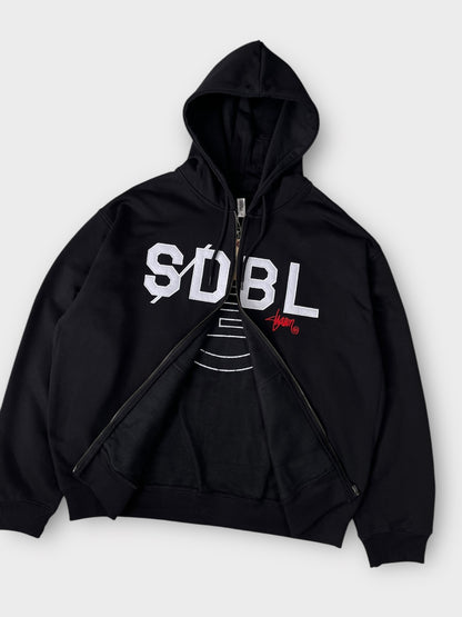 S Double Zip Through Hoodie