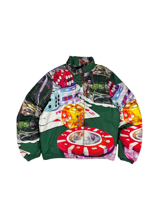 Supreme Casino Puffer Jacket (Medium)