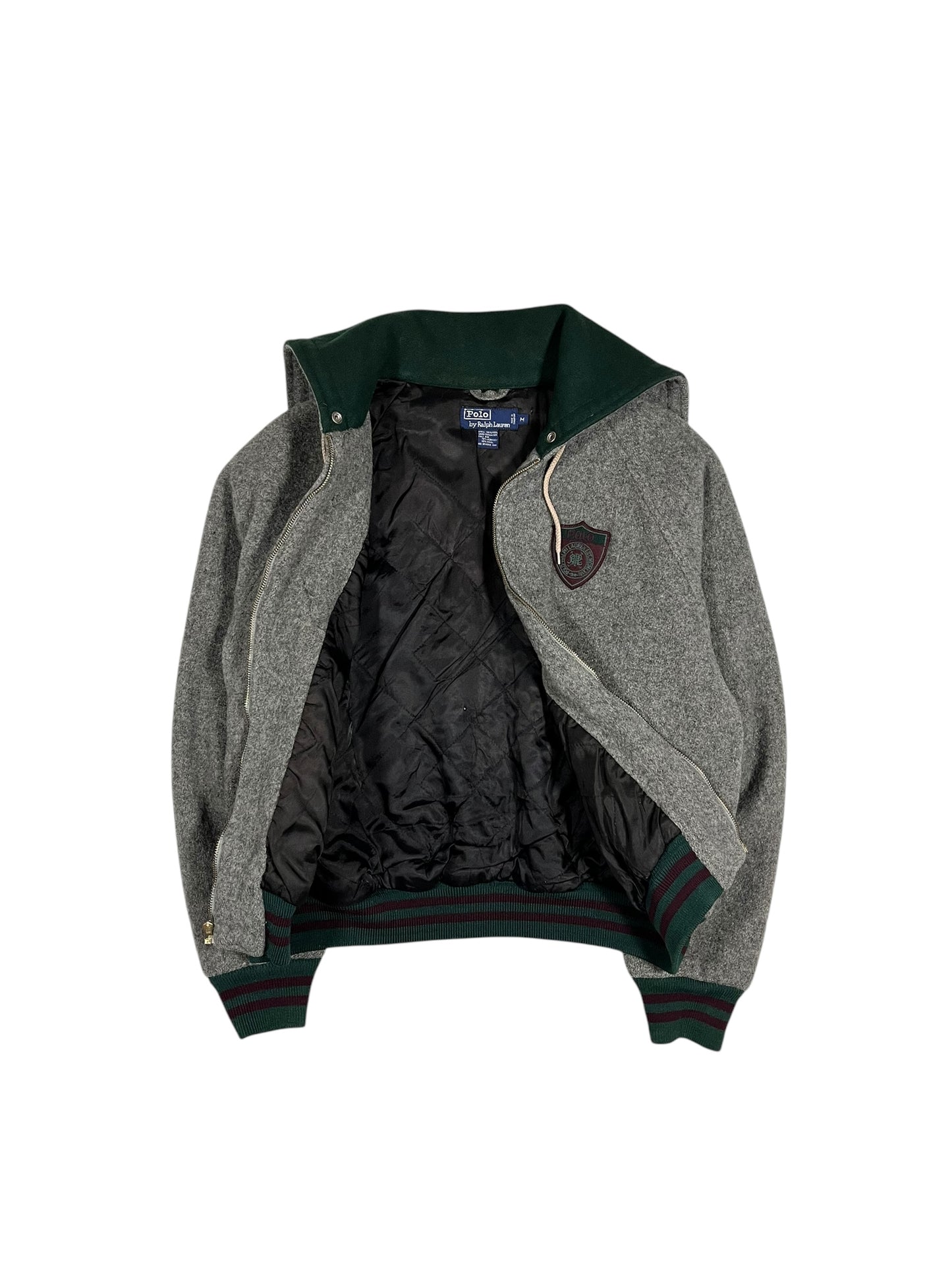 Ralph Lauren Wool Hooded Bomber Jacket (Medium)