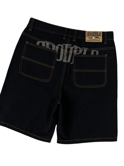 S Double Print Denim Shorts