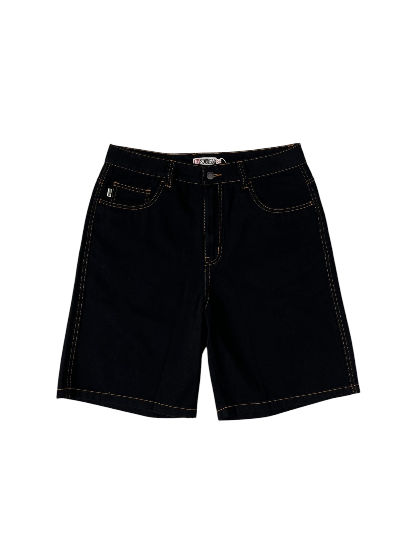 S Double Print Denim Shorts