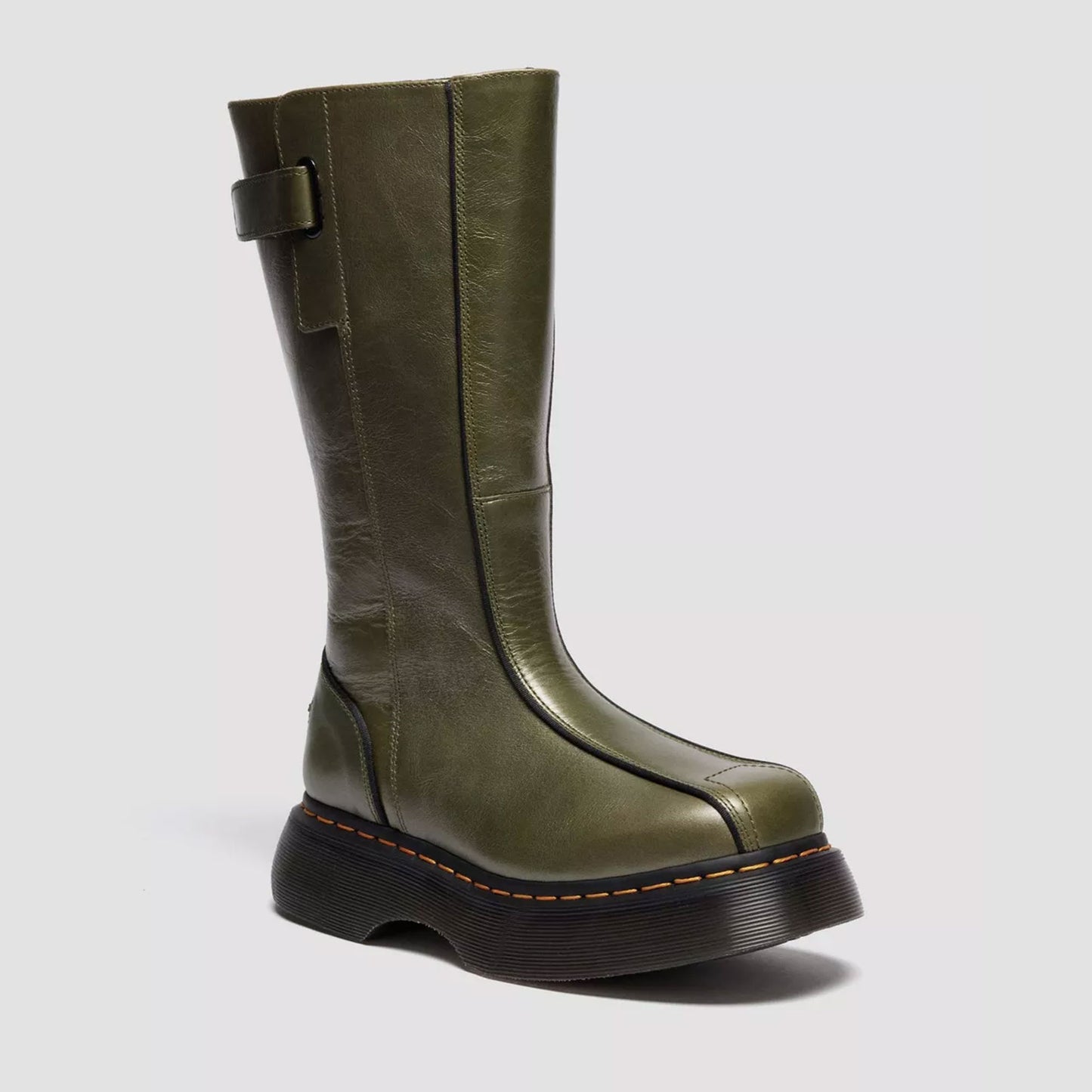 Dr. Martens Buzz Hi Eclipse Leather Boots - Olive Green