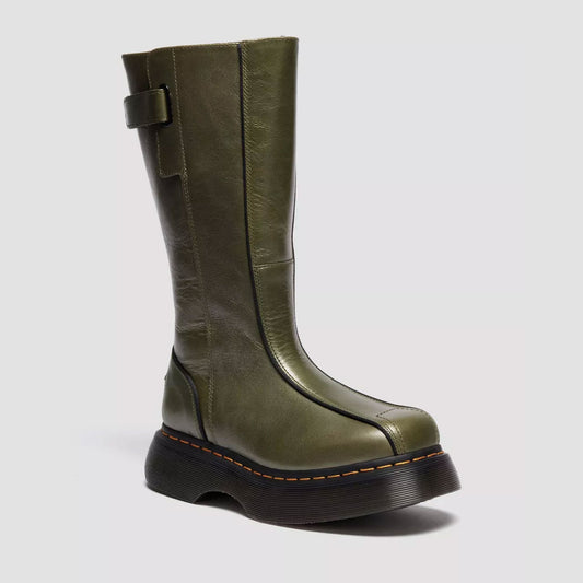Dr. Martens Buzz Hi Eclipse Leather Boots - Olive Green