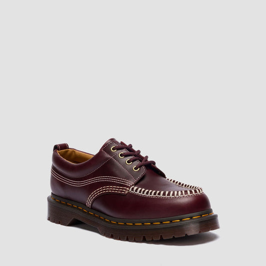 Dr Martens Cherry Red Orleans Lowell Moc Toe Shoes